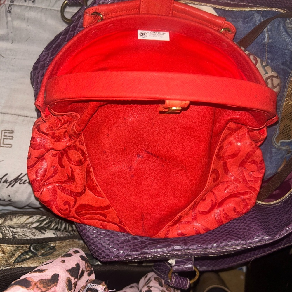 Red Leather Handbag